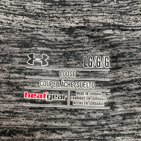 Under Armour Womens Twisted Tech Locker Tee In Space Dyed Black Size L - Picture 13 of 13